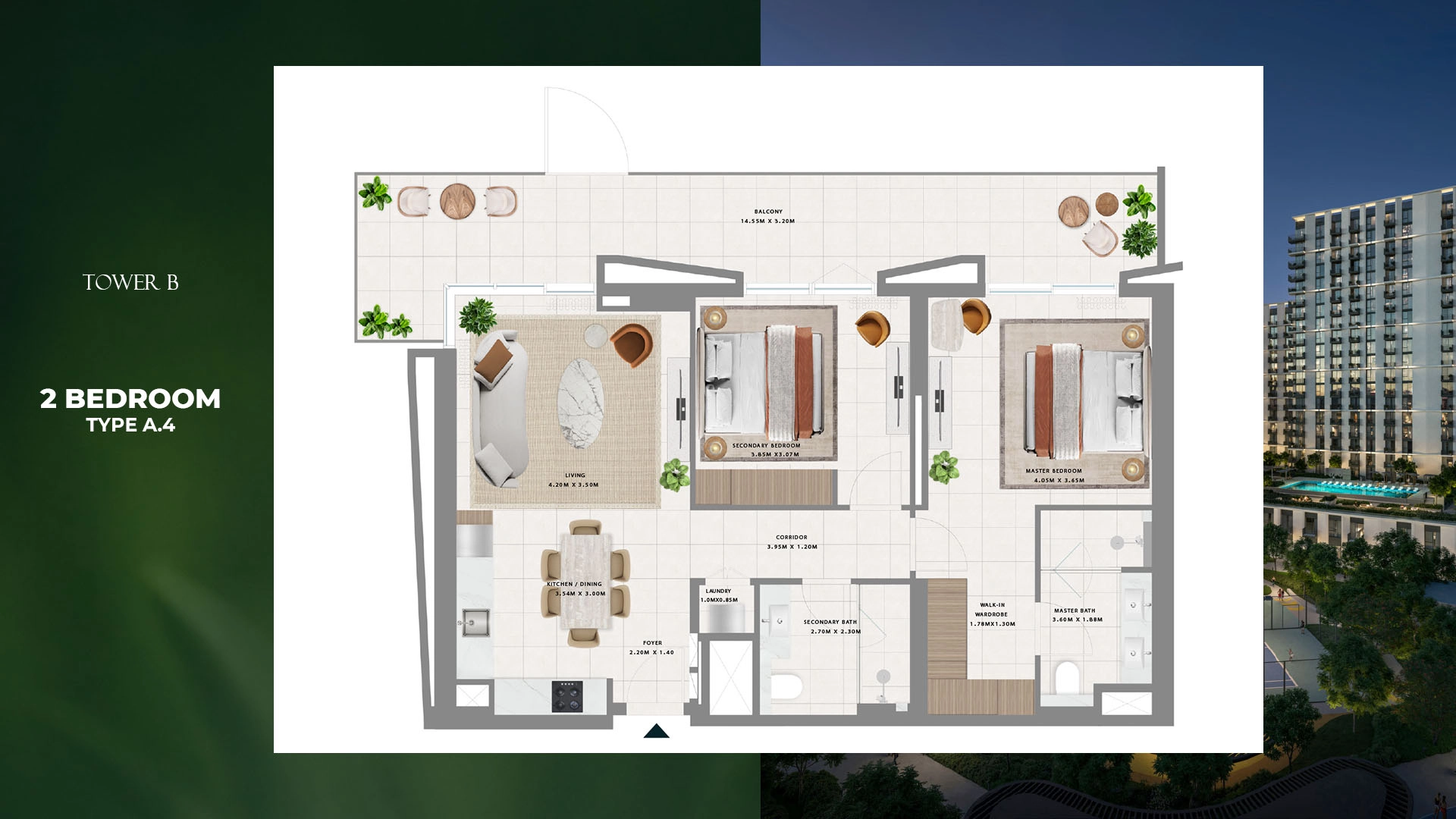 2 BR - Type B